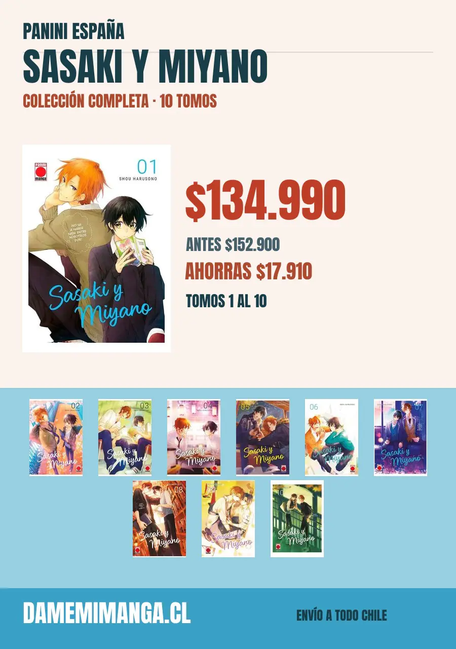 Sasaki y Miyano Colección Completa (10 tomos) – Panini España