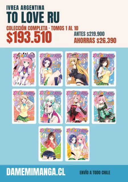 To Love Ru Colección Completa (10 tomos) – Ivrea Argentina
