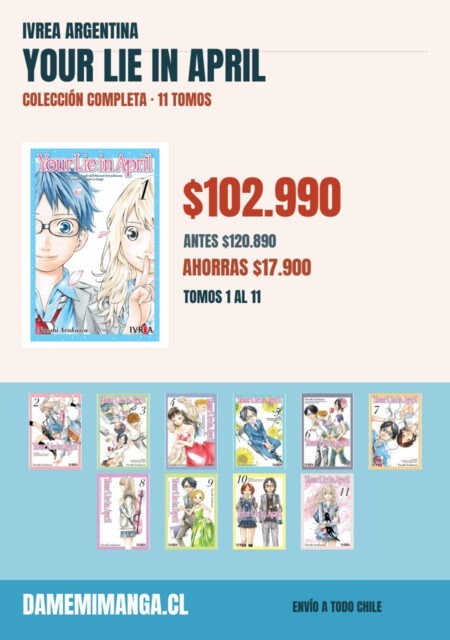 Your Lie in April Colección Completa (11 tomos) – Ivrea Argentina