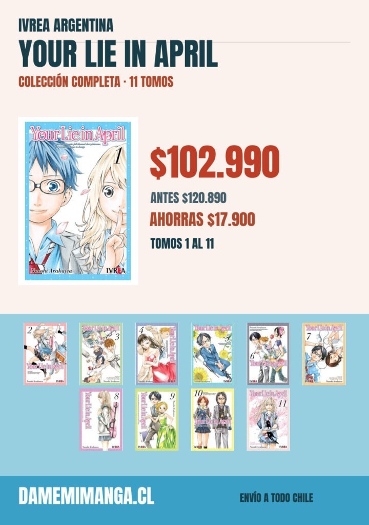 Your Lie in April Colección Completa (11 tomos) – Ivrea Argentina
