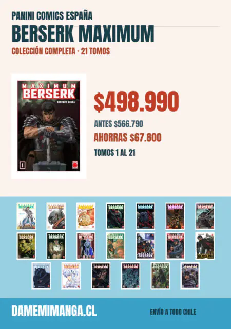 Berserk Maximum Colección Completa (21 tomos) – Panini España