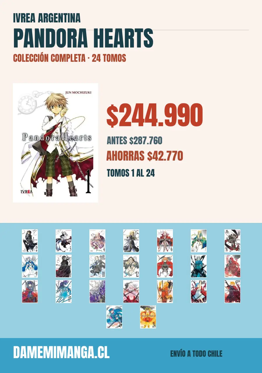 Pandora Hearts Colección Completa (24 tomos) – Ivrea Argentina
