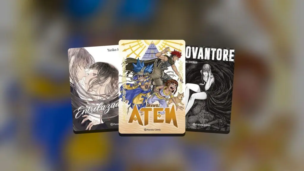 Portadas de Entrelazadas 1, Aten y Jovantore, los tres estrenos de Planeta Cómic del 21 de octubre