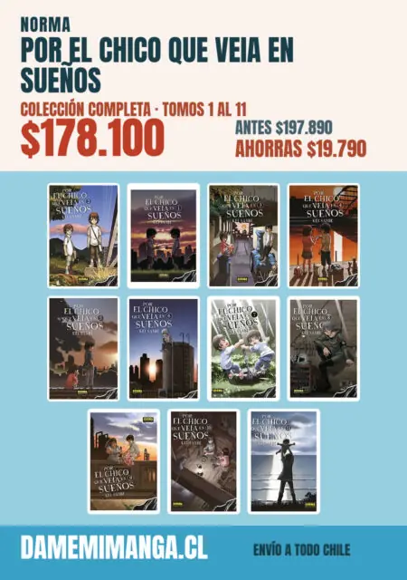 Por El Chico Que Veia En Sueños Colección Completa (11 tomos) – Norma