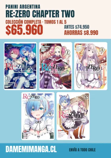 Re:Zero Chapter Two Colección Completa (5 tomos) – Panini Argentina