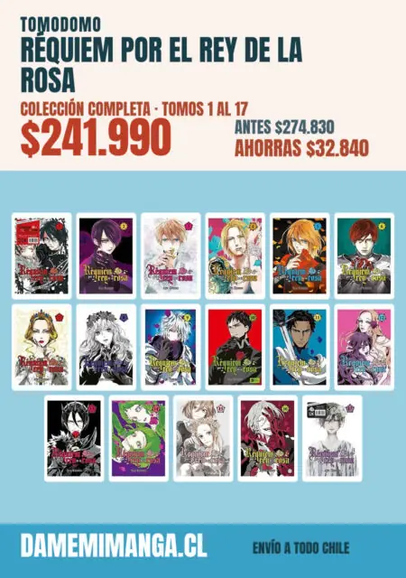 Réquiem por el Rey de la Rosa Colección Completa (17 tomos) – Tomodomo