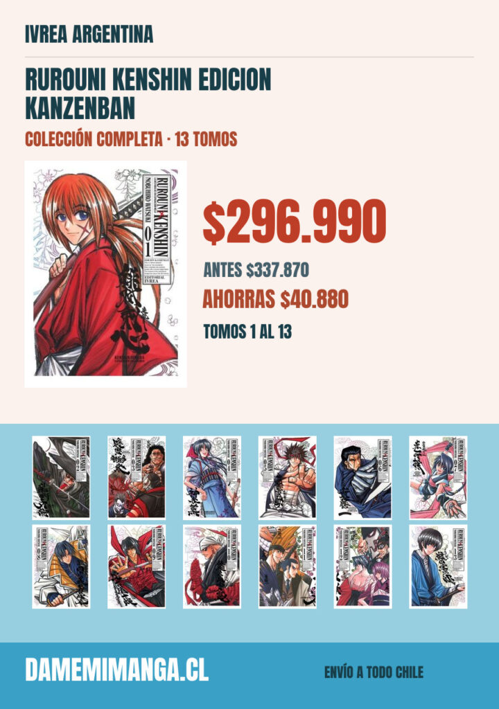 Rurouni Kenshin Edicion Kanzenban Colección Completa (13 tomos) – Ivrea Argentina