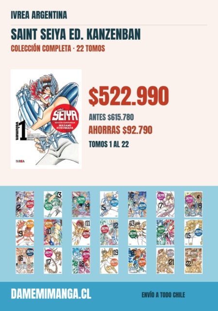 Saint Seiya Ed. Kanzenban Colección Completa (22 tomos) – Ivrea Argentina
