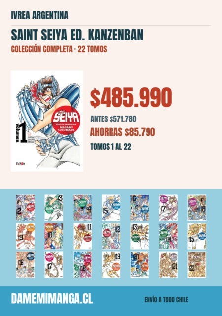 Saint Seiya Ed. Kanzenban Colección Completa (22 tomos) – Ivrea Argentina