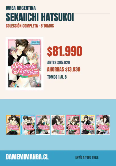 Sekaiichi Hatsukoi Colección Completa (8 tomos) – Ivrea Argentina