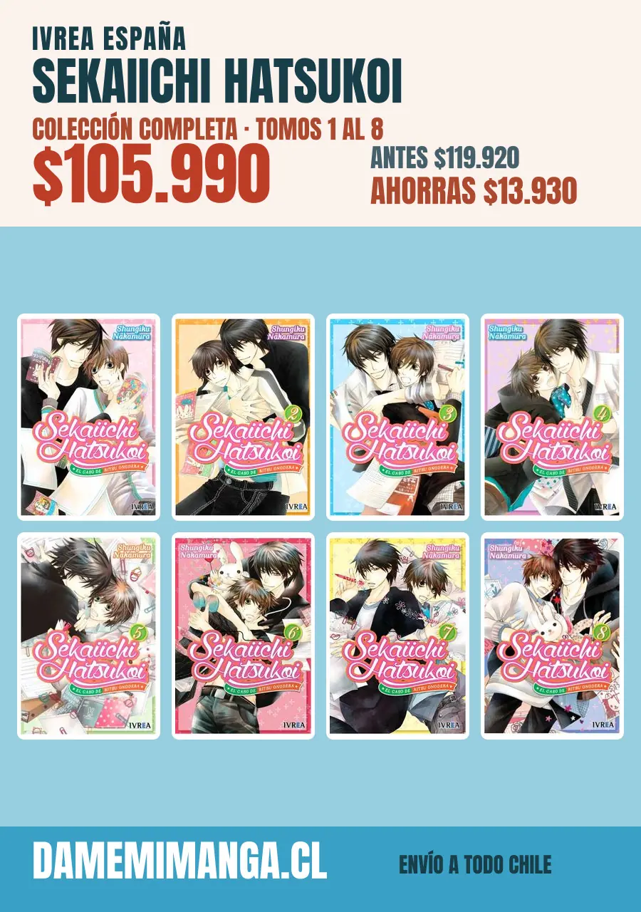 Sekaiichi Hatsukoi Colección Completa (8 tomos) – Ivrea España