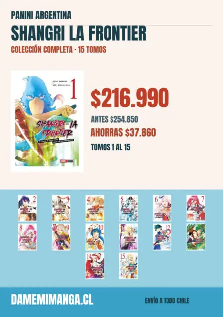 Shangri La Frontier Colección Completa (15 tomos) – Panini Argentina