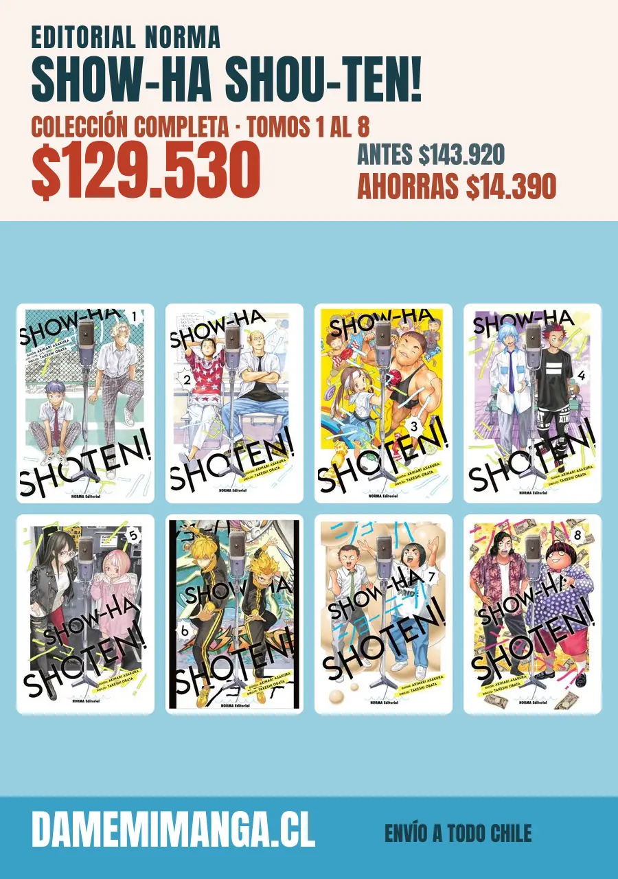 Show-ha Shou-ten! Colección Completa (8 tomos) – Editorial Norma