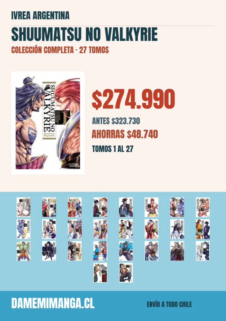 Shuumatsu No Valkyrie Colección Completa (27 tomos) – Ivrea Argentina