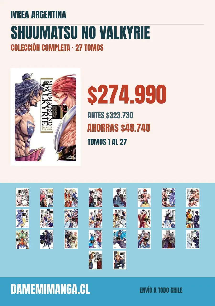 Shuumatsu No Valkyrie Colección Completa (27 tomos) – Ivrea Argentina