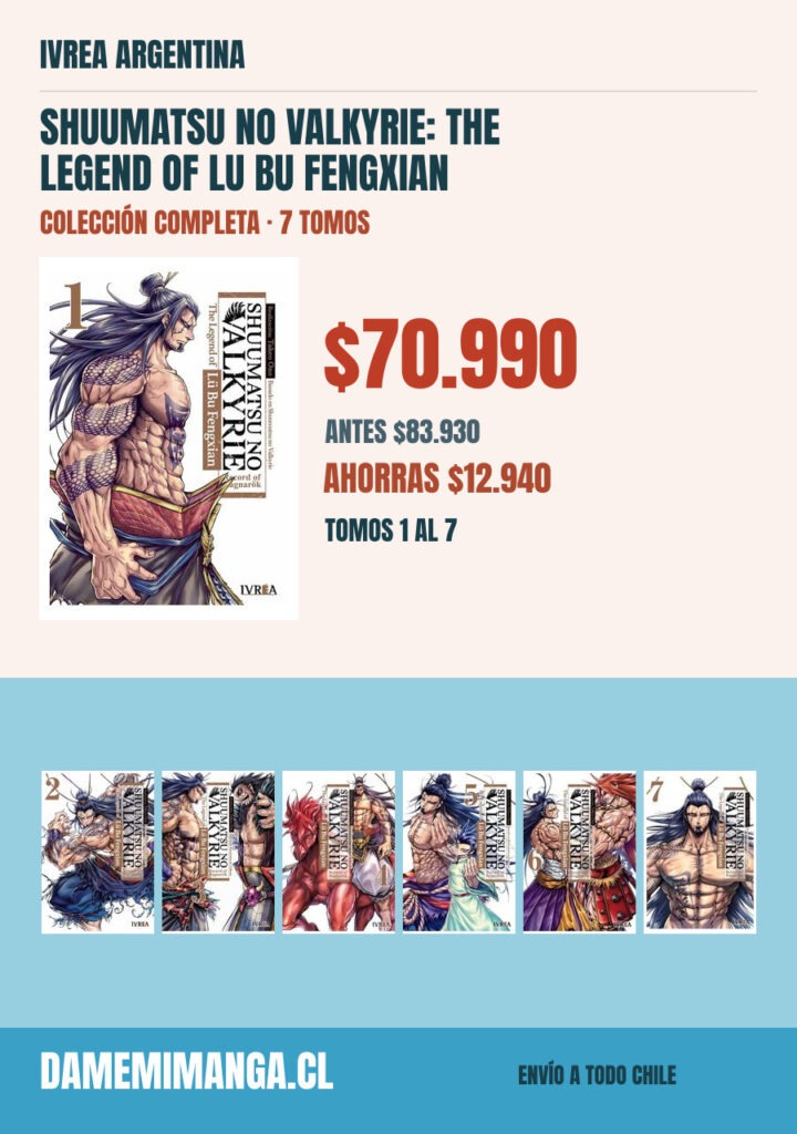 Shuumatsu no Valkyrie: The Legend of Lu Bu Fengxian Colección Completa (7 tomos) – Ivrea Argentina