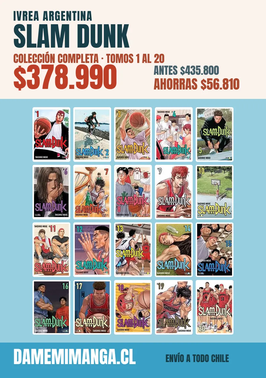 Slam Dunk Colección Completa (20 tomos) – Ivrea Argentina