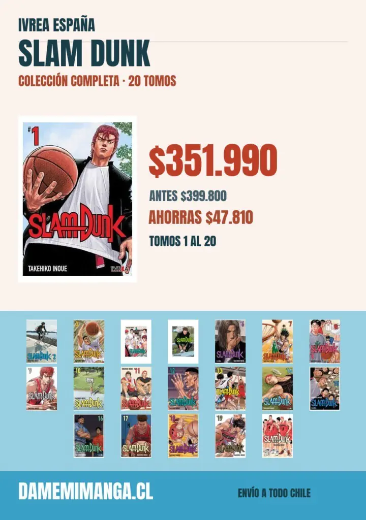 Slam Dunk Colección Completa (20 tomos) – Ivrea España