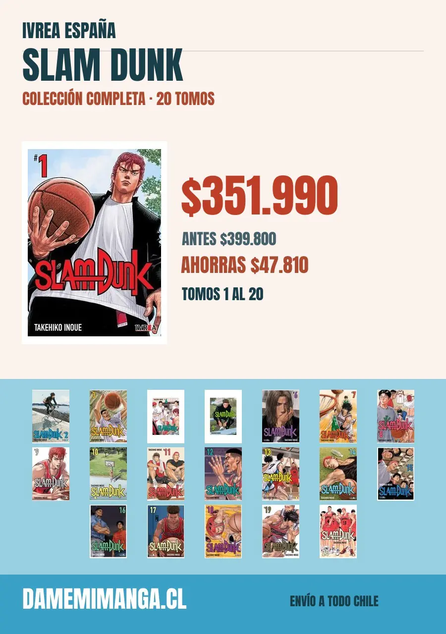 Slam Dunk Colección Completa (20 tomos) – Ivrea España