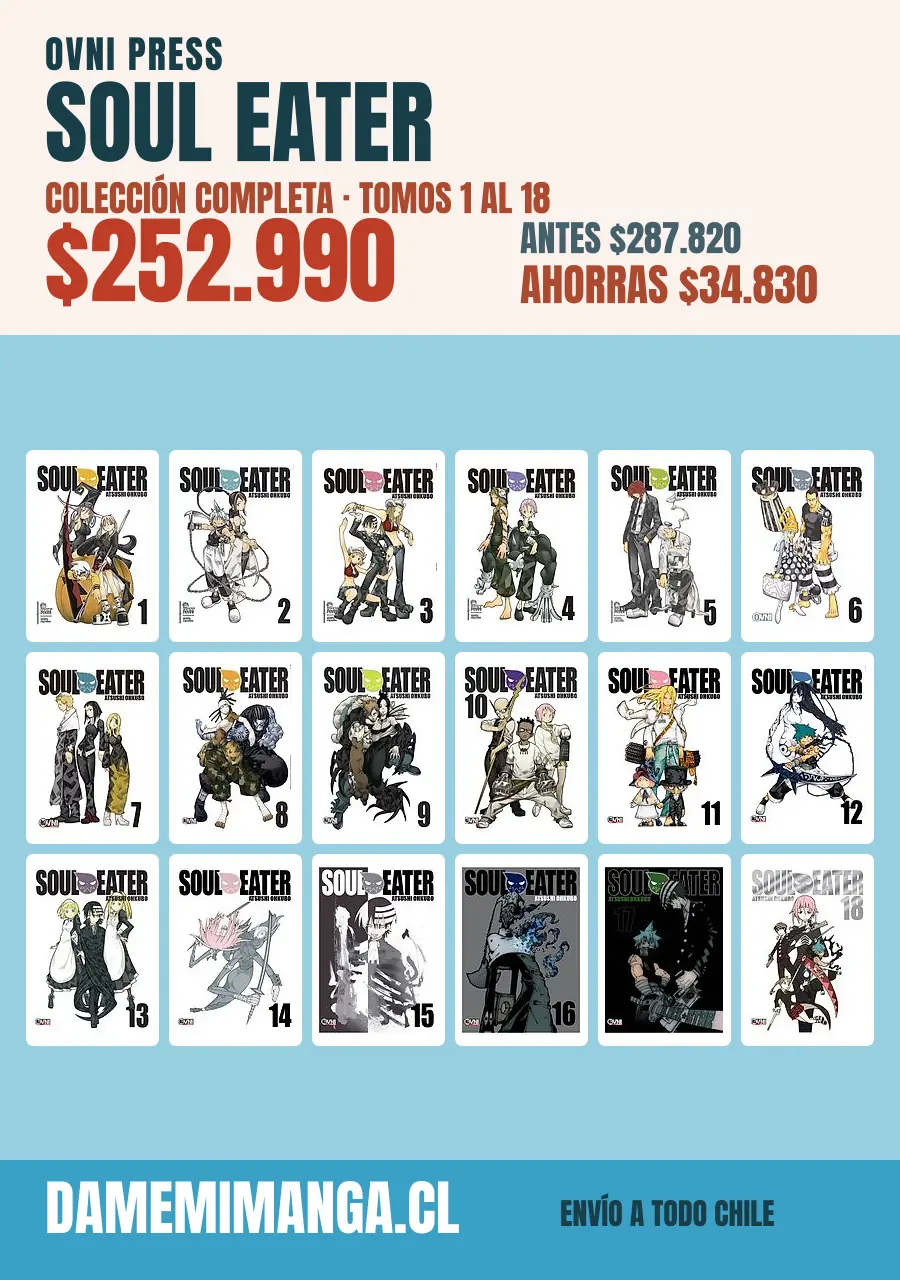Soul Eater Colección Completa (18 tomos) – Ovni Press