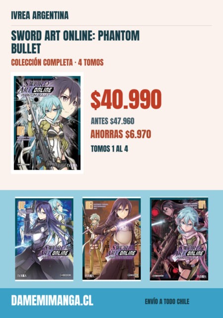 Sword Art Online: Phantom Bullet Colección Completa (4 tomos) – Ivrea Argentina