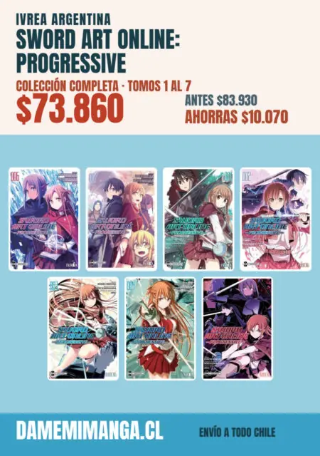 Sword Art Online: Progressive Colección Completa (7 tomos) – Ivrea Argentina