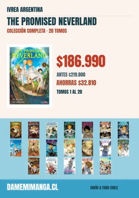 The Promised Neverland Colección Completa (20 tomos) – Ivrea Argentina
