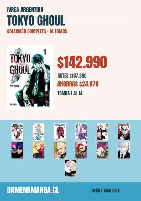Tokyo ghoul Colección Completa (14 tomos) – Ivrea Argentina
