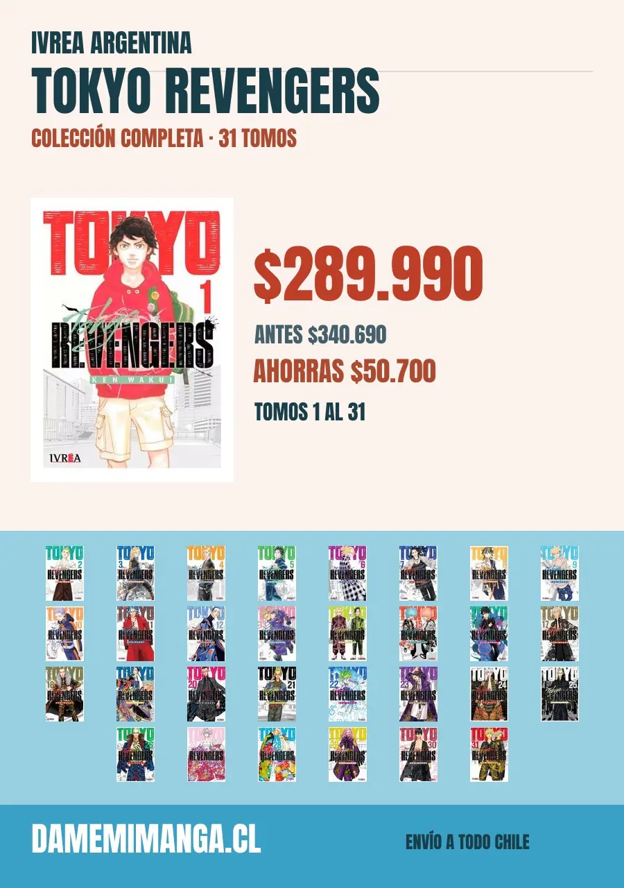 Tokyo Revengers Colección Completa (31 tomos) – Ivrea Argentina
