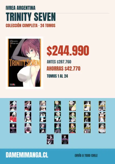 Trinity Seven Colección Completa (24 tomos) – Ivrea Argentina
