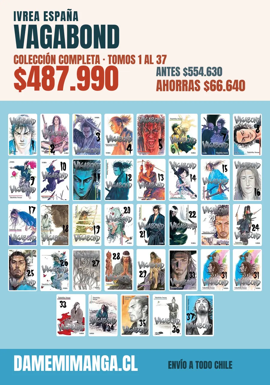 Vagabond Colección Completa (37 tomos) – Ivrea España