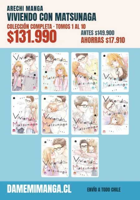 Viviendo con Matsunaga Colección Completa (10 tomos) – Arechi Manga