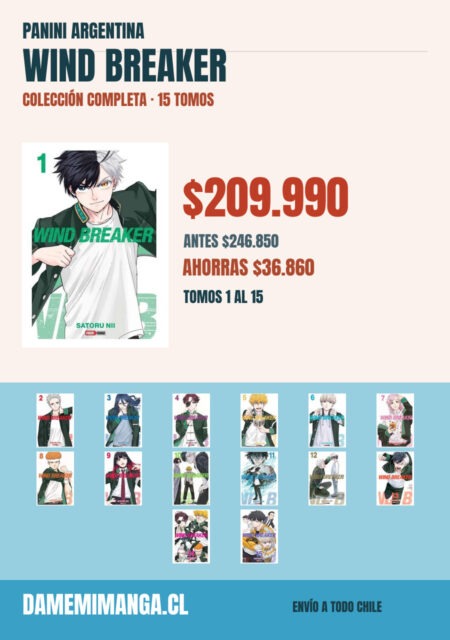 Wind Breaker Colección Completa (15 tomos) – Panini Argentina