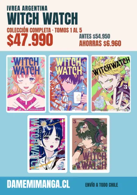 Witch Watch Colección Completa (5 tomos) – Ivrea Argentina