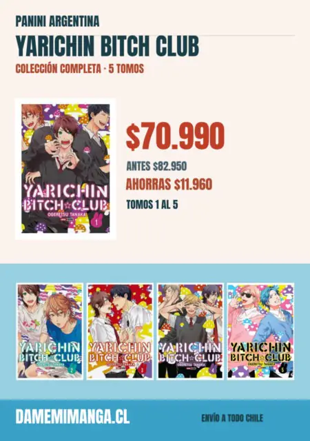 Yarichin Bitch Club Colección Completa (5 tomos) – Panini Argentina