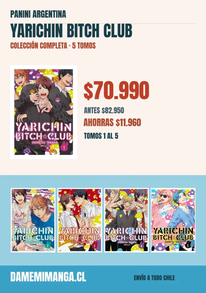 Yarichin Bitch Club Colección Completa (5 tomos) – Panini Argentina