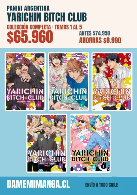 Yarichin Bitch Club Colección Completa (5 tomos) – Panini Argentina