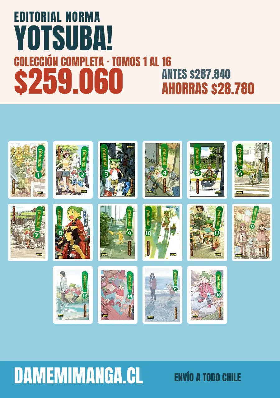 Yotsuba! Colección Completa (16 tomos) – Editorial Norma