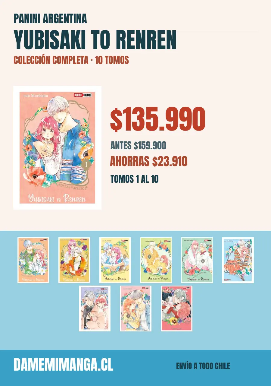 Yubisaki To Renren Colección Completa (10 tomos) – Panini Argentina