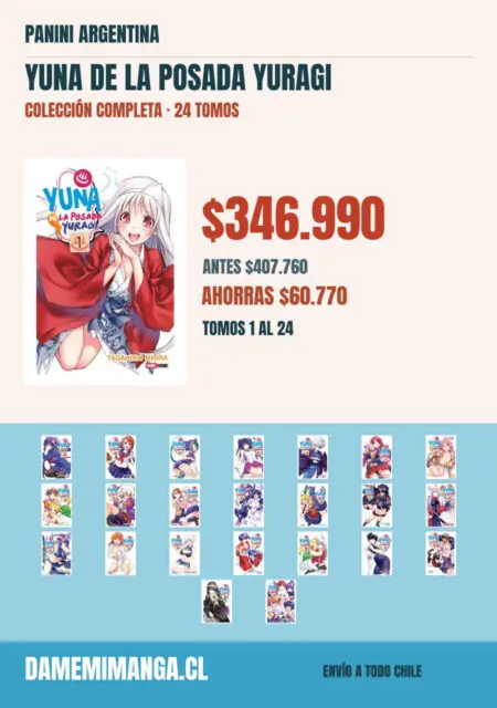 Yuna de la Posada Yuragi Colección Completa (24 tomos) – Panini Argentina