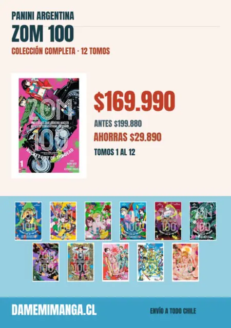 Zom 100 Colección Completa (12 tomos) – Panini Argentina