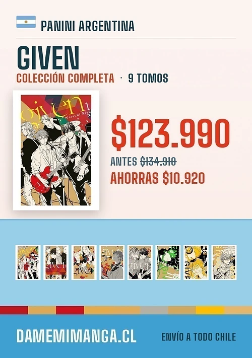 Given Colección Completa (9 tomos) – Panini Argentina