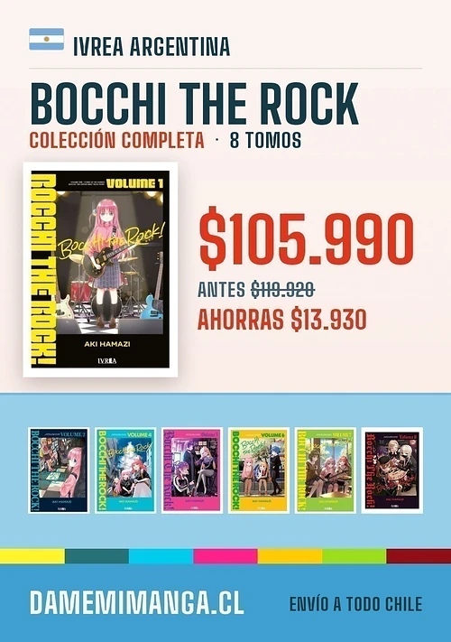 Bocchi the Rock Colección Completa (8 tomos) – Ivrea Argentina