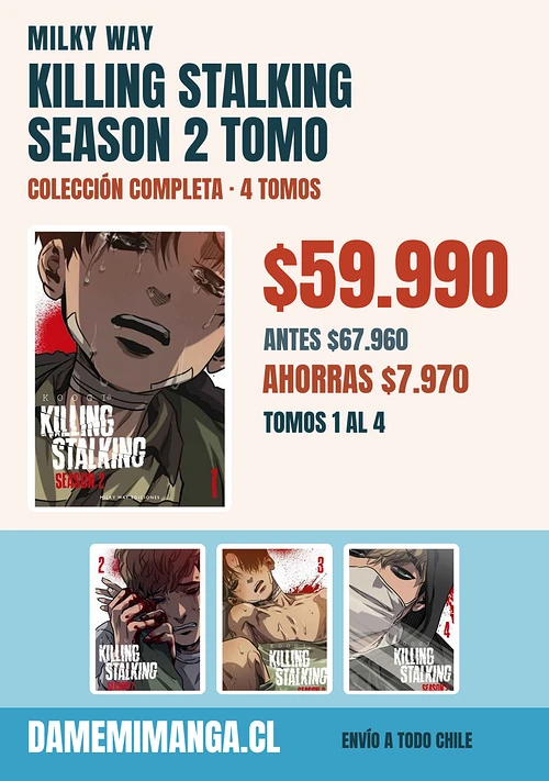 Killing Stalking Season 2 Tomo Colección Completa (4 tomos) – Milky Way