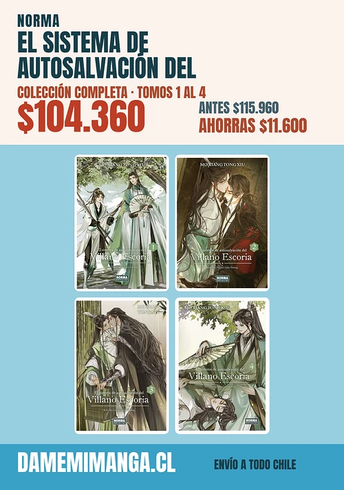 El sistema de autosalvación del villano escoria Colección Completa (4 tomos) – Norma