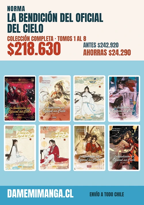 La bendición del Oficial del Cielo Colección Completa (8 tomos) – Norma
