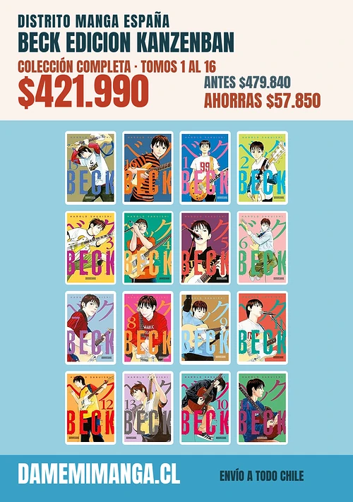 Beck Edicion Kanzenban Colección Completa (16 tomos) – Distrito Manga España