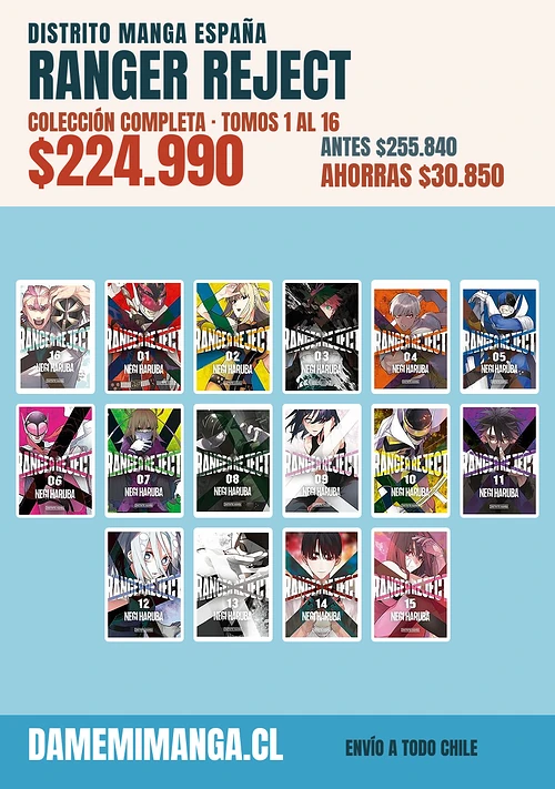Ranger Reject Colección Completa (16 tomos) – Distrito Manga España