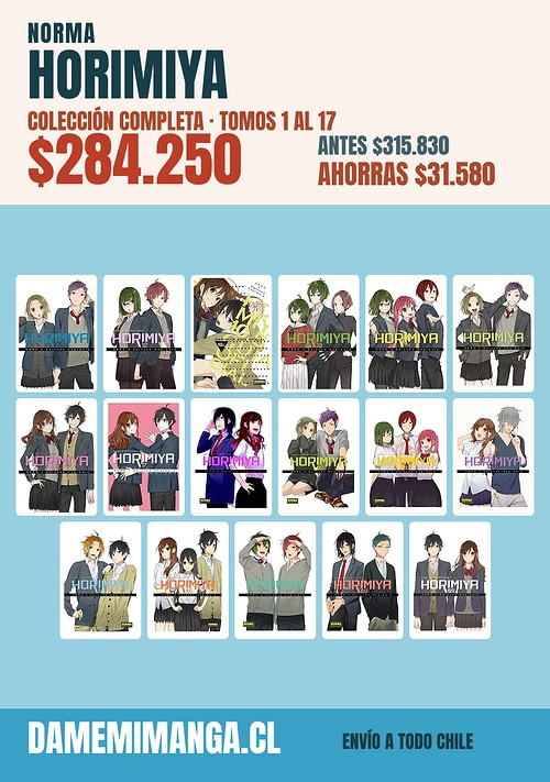 HORIMIYA Colección Completa (17 tomos) – Norma