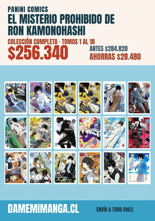 El Misterio Prohibido De Ron Kamonohashi Colección Completa (18 tomos) – Panini Comics